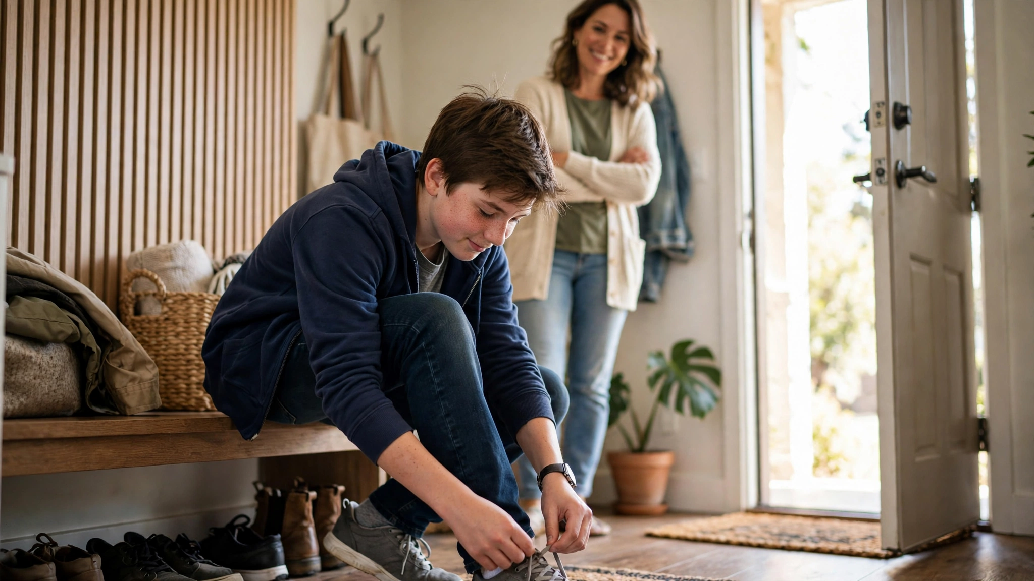 Child building independence, inspired by How to Raise an Adult by Julie Lythcott-Haims
