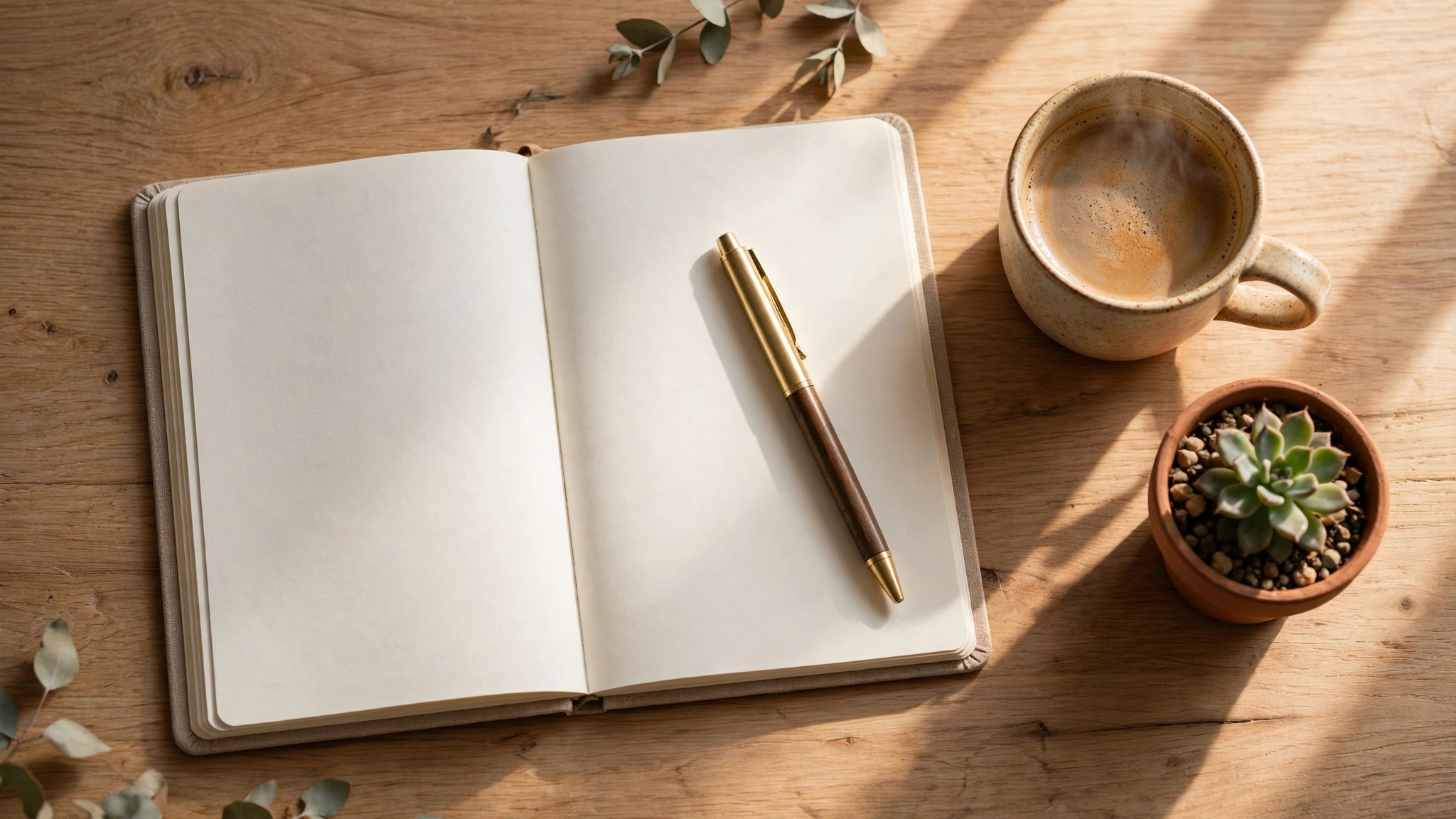 Open notebook and coffee representing quiet reflection before common morning devotion questions