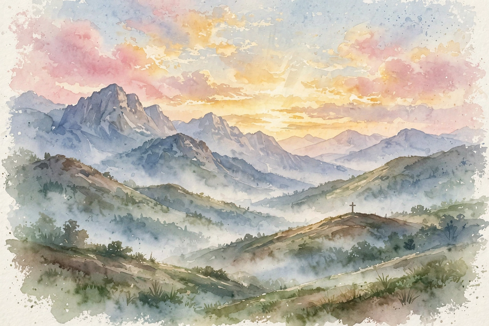 Victory Over Temptation in Christ Sunrise over mountains symbolizing victory over temptation through Christ